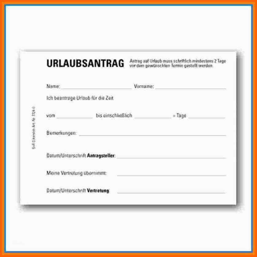 Allerbeste 10 Urlaubsantrag Vorlage Excel - Kostenlos Vorlagen | #6986