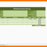 Allerbeste 9 Vorlage Reisekostenabrechnung Excel Kostenlos