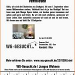 Allerbeste Aushang Erstellen Bei Wg Gesucht Wgs Wohnungen