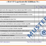 Allerbeste Haccp Checklisten Für Küchen Haccp Excel formular