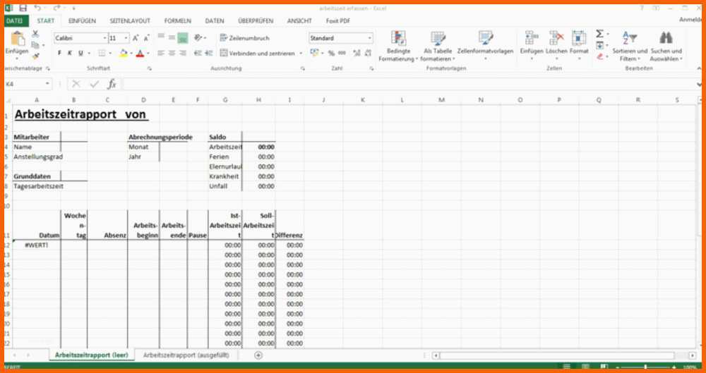 Allerbeste Pctipp 2 2016 Excel Vorlage Arbeitszeiterfassung Pctipp