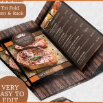 Allerbeste Rustic Rustikaler Grill Steakhouse Flyer Mit Menükarte