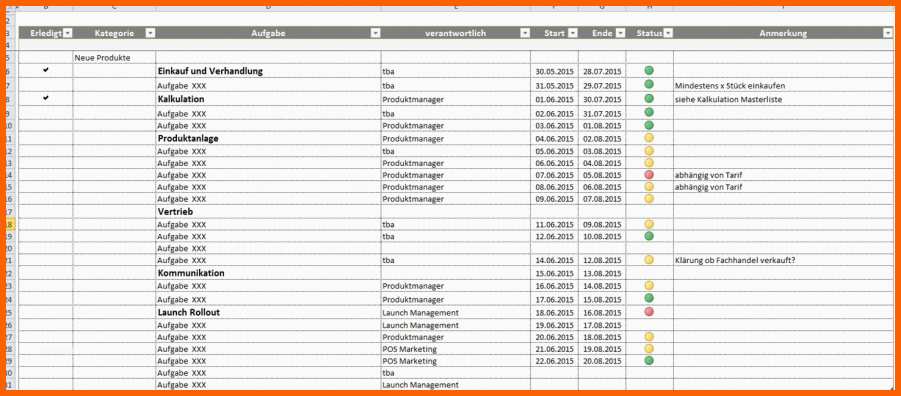 Am Beliebtesten Excel Projektmanagement Vorlage Als Kostenloser Download