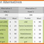 Angepasst Excel Vorlage Nutzwertanalyse