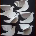 Angepasst Paper Birdssix Small White Paper Doves by Lorenzkraft On Etsy