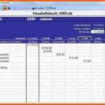 Atemberaubend Excel Vorlage Haushaltsbuch 2009 Download