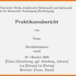 Außergewöhnlich 11 Praktikumsbericht Vorlage Schule 10 Klasse