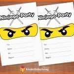 Außergewöhnlich Ninjago Einladungskarten Zum Kindergeburtstag Oder Party