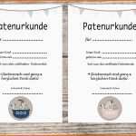 Außergewöhnlich Patenurkunde Patenbrief ♥geschenk Taufpaten