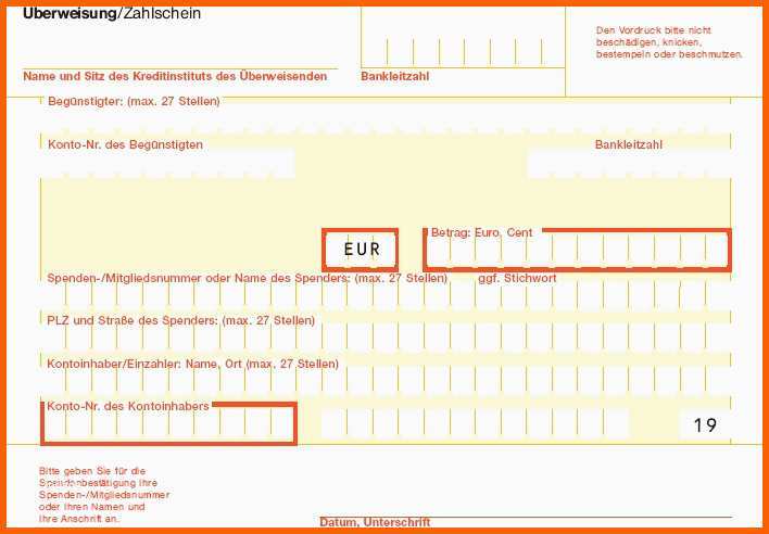 Außergewöhnlich Sepa überweisung Vorlage Word Beschriftungs software Fur