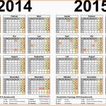 Außergewöhnlich Zweijahreskalender 2014 &amp; 2015 Als Excel Vorlagen Zum