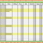 Ausgezeichnet Arbeitszeitnachweis Vorlage Mit Excel Erstellen Fice