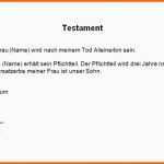 Ausgezeichnet Besten Der Testament Muster Alleinerbe