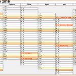 Ausgezeichnet Kalender 2016 In Excel Zum Ausdrucken 16 Vorlagen