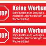 Ausgezeichnet Keine Werbung Aufkleber Stop Briefkastenwerbung