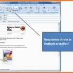 Ausgezeichnet Newsletter software Newsletter Mit Outlook Versenden Crm