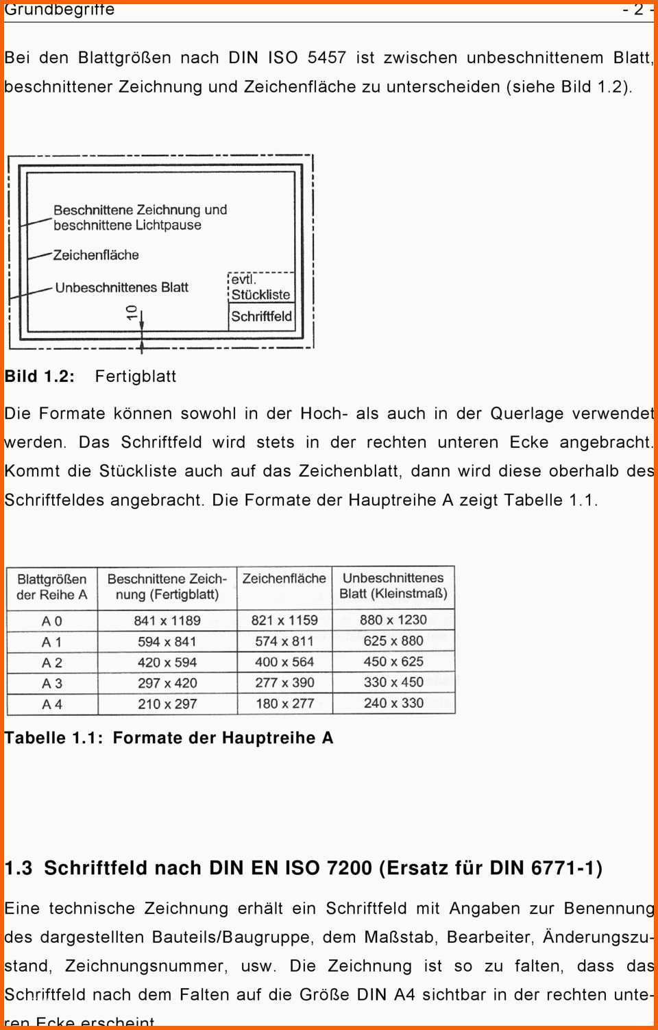 Technisches zeichnen