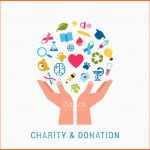Ausnahmsweise Charity Giving and Donation Poster Template Stock Vector