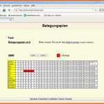 Beeindruckend Belegungsplan Excel Vorlage Kostenlos – Gehen