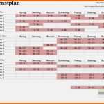 Beeindruckend Dienstplan Excel Vorlage Download Best Kostenlose