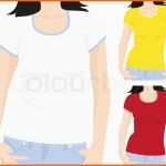 Beeindruckend Frauen T Shirt Vorlage Vector Stock Vektor