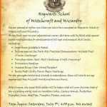 Beeindruckend Hogwarts Einladung Pdf Hogwarts Einladung Personalisiert