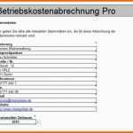 Beeindruckend Nebenkostenabrechnung Mit Excel Vorlage Zum Download