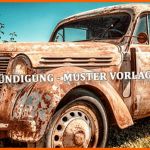 Bemerkenswert Autoversicherung Kündigen Muster Vorlage