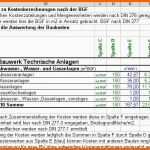 Bemerkenswert Din 276 Kostenkontrolle Mit Excel Datei