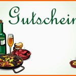 Bemerkenswert Gutschein Kochen Vorlage Papacfo