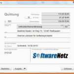 Bemerkenswert softwarenetz Quittung Download