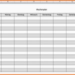 Bemerkenswert Wochenplan Als Excel Vorlage