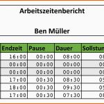 Bemerkenswert Zeiterfassung Mit Excel – 8 Kostenlose Stundenzettel