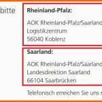 Bestbewertet Aok Rheinland Pfalz Saarland Kündigung Kostenlose Vorlage