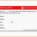 Bestbewertet Notfallkarte Für Tierhalter Hundezubehör