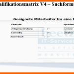 Beste Mitarbeiter Qualifikationsmatrix V4 Excel