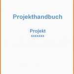 Beste Projekthandbuch Vorlage