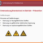 Beste Unterweisung Brandschutz Prävention Vorlage Zum Download