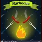 Beste Vintage Barbecue Party Invitation Card Stockfotos