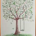 Beste Wedding Tree Fingerabdruck Baum Hochzeit Geschenk Taufe