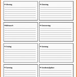 Beste Wochenplan Vorlage Als Pdf Download Zum Ausdrucken