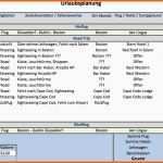 Einzahl Urlaubsplaner Excel Vorlage – Gehen