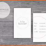 Einzahl Visitenkarte Vorlage Business Card Lina Circle