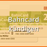 Einzigartig Bahncard Kündigen