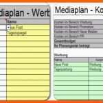 Einzigartig Der Genial Einfache Mediaplan Pro Unter Excel Me Nplanung
