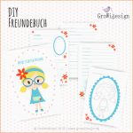 Einzigartig Freundebuch – Diy Vorlage – Growidesign Plotterdateien