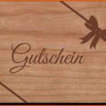 Einzigartig Holzpost Grußkarte Mit Umschlag &quot;gutschein&quot;