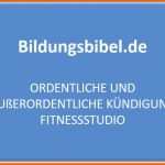 Einzigartig Kündigung Fitnessstudio Vorlage Und Muster Zum Kündigen