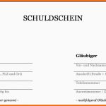 Einzigartig Vordruck Schuldschein Pdf Download