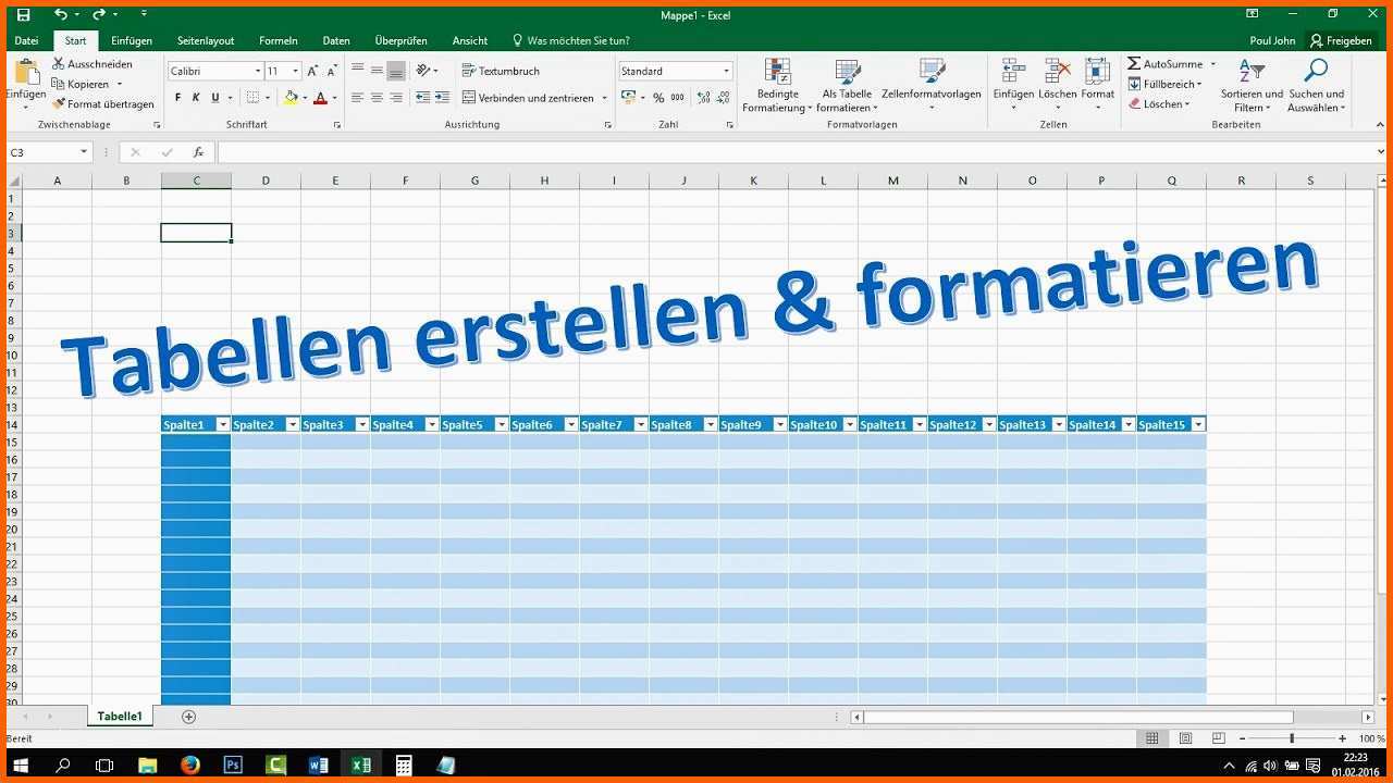 Eine Excel Tabelle Erstellen Und Formatieren Mit Bildern Excel Porn